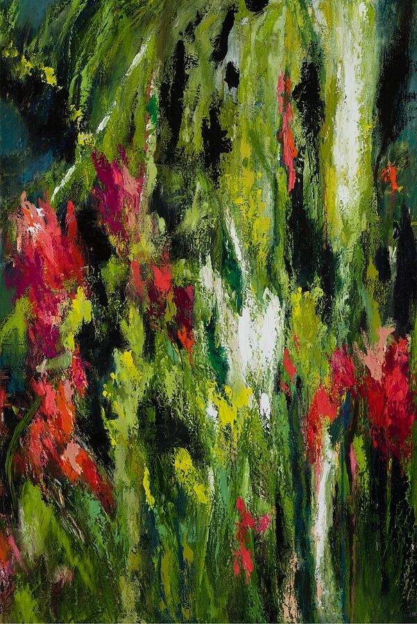 How the Flowers Grow — abstract painting by Charlene Falk